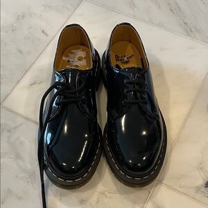 Dr. Martens Glossy Black Lace-Up Shoes